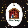 True Story Nativity Plaid Birth of Christ Ornament| OrnamentallyYou - 4 of 4