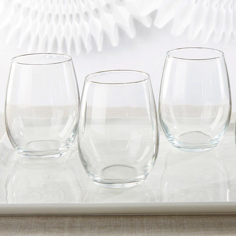 Kate Aspen Clear Stemless Wine Glasses - Case of 12, 2 of 6