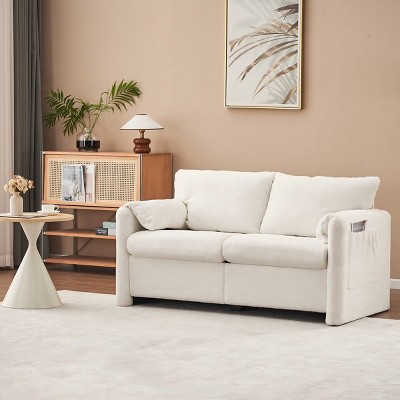 Comfy Sofa Couch,Modern Upholstered Chenille Fabric Sofa,Comfortable And Durable-Maison Boucle