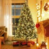 VINGLI 7ft Prelit Christmas Tree w/ 650 Multicolor LED Light, Artificial Xmas Pine Tree with 1200 PE&PVC Branch Tips - 3 of 4
