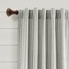 Lush Decor Farmhouse Vintage Stripe Yarn Dyed Cotton Back Tab & Rod Pocket Window Curtain Panel Set - 4 of 4