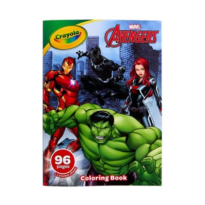 Crayola 96pg Marvel Avengers Coloring Book with Sticker Sheet