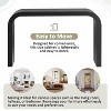 NicBex 52" Modern Wood Console Table with Curved Edge, Entryway Table with Natural Texture, Wide Couch Table for Living Room, Entryway - 4 of 4