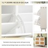 Rattan Boho Style Shoe Cabinet with 4 Flip Drawers, Modern 2-Tier Shoe Storage Organizer with Large Storage Space,  Free Standing Shoe Rack - 4 of 4