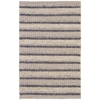 Berkeley Transitional Stripes Ivory/Tan/Gray Area Rug