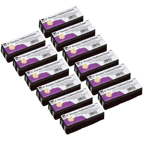 12pk 6 Premium Chalkboard Eraser - Charles Leonard