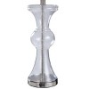 Clear Seeded Glass & Brushed Nickel Table Lamp - StyleCraft: No Assembly, UL Listed - 3 of 4