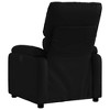 vidaXL Massage Recliner Chair Reclining Armchair for Elderly Faux Leather - Black Manual Push Back - 4 of 4