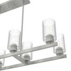 Hunter 12.25" Hartland Ceiling Light Brushed Nickel Finish - 8 Bulbs, Indoor, Modern Design, Clear Seeded Glass - 4 of 4