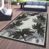 World Rug Gallery Tropical Floral Border Flatweave Indoor/Outdoor Area Rug - 2 of 4