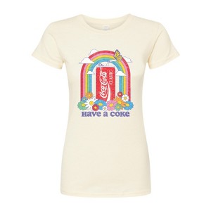 Women's - Coca-Cola - Have A Coke Rainbow Fitted Graphic T-Shirt - 1 of 3