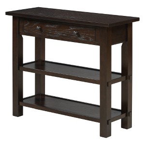NicBex 36"Console Table with 2 Layer Storage Shelf Farmhouse Sofa Table with Storage Drawers for Entryway,Hallway - 1 of 4