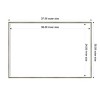 Amanti Art Lucie Silver White Framed Magnetic Dry Erase Board - 4 of 4
