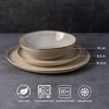 Itopfox Handmade Reactive Glaze Stoneware Dinnerware Set, Scratch Resistant Ceramic Plates & Bowls, Dishwasher & Microwave Safe, 18-Piece Set - 2 of 4