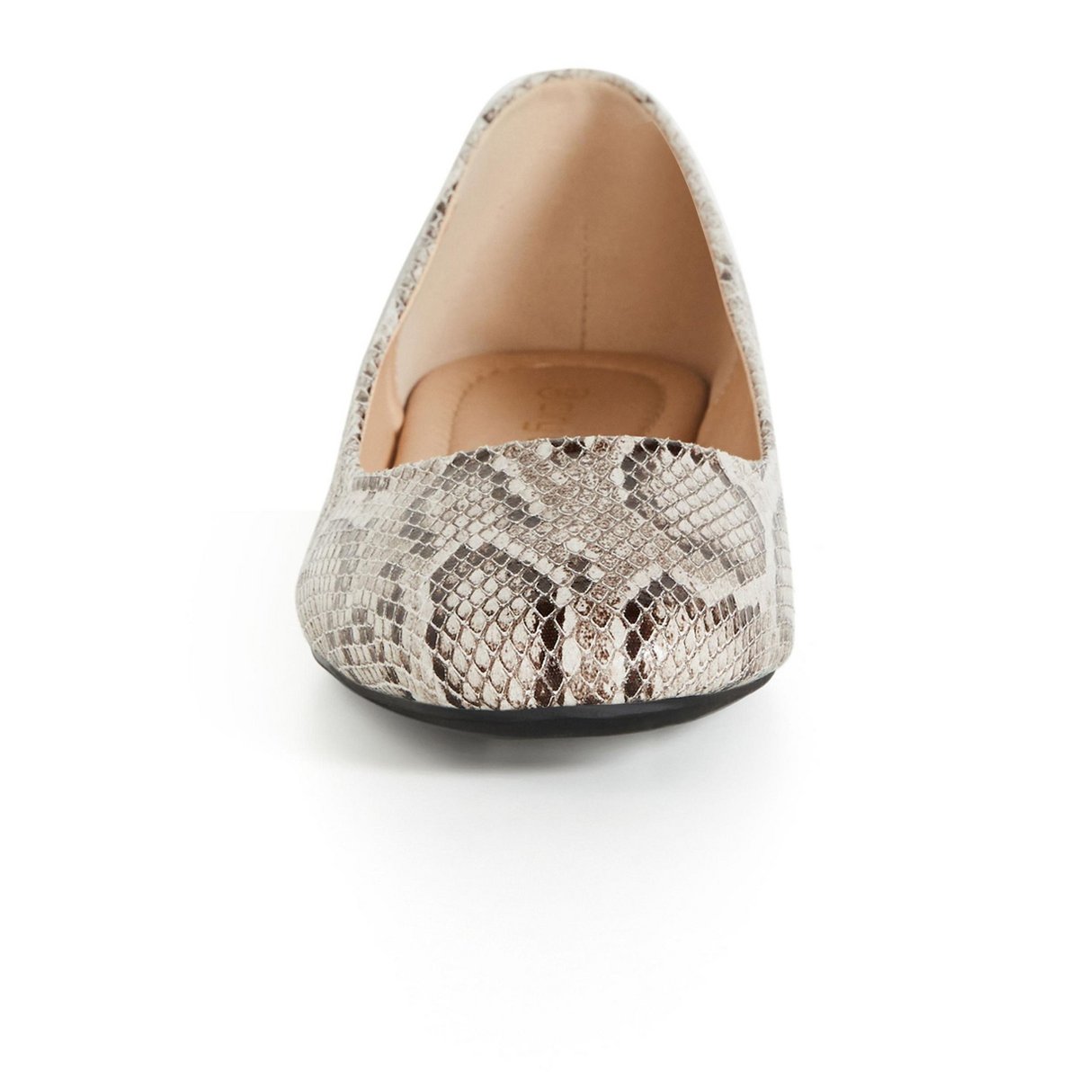 Обувь City Chic | Women's Plus Size WIDE FIT Rae Ballet Flat - reptile - 12W — фото 5