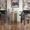 FURNIinspire Accent Chairs STARY Modern Upholstered Dining Chairs for Kitchen Living Room Bedroom, Green- Set of 2, White, 21.65"*23.62"*19.3" - 4 of 4