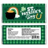 Big Dot of Happiness Shamrock St. Patrick's Day - Candy Bar Wrapper Saint Paddy's Day Party Favors - Set of 24 - 2 of 4