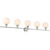 Elegant Lighting Collier 5 light Chrome and Frosted white glass Wall sconce - 4 of 4
