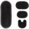 Hampton Crochet Collection Cotton Reversible Tufted Set of 4 Bath Rug Set - Home Weavers - 2 of 4