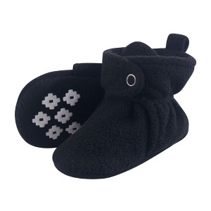 Little Treasure Baby and Toddler Cozy Fleece Booties, Black - 1 of 1