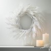 28"H Sullivans Artificial White Cypress Christmas Wreath, Indoor Christmas Decor - 3 of 4