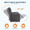 GustoWave Corduroy Manual Recliner Sofa with Pillow Top Arms, Thick Padding, Side Pocket, 400Lbs, Adjustable Recliner for Living Room - 4 of 4
