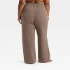 Women's Fleece Wide Leg Sweatpants - Auden™ - 2 of 3