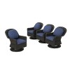 Christopher Knight Home Liam Outdoor Wicker Club Chairs with Cushions (Set of 4) - 2 of 4