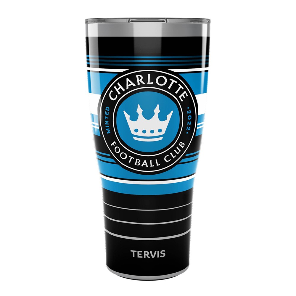 Photos - Glass MLS Charlotte FC 30oz Hype Stripe Stainless Steel Tumbler 