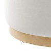 Modway Tilden Large 23 in. Round Performance Velvet Upholstered Ottoman - 3 of 4