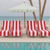 Cabana Striped Cotton Standard Size Towel/ Chaise Lounge Chair Cover Set by Blue Nile Mills - 2 of 4