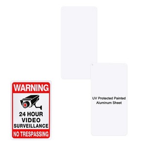 Unique Bargains Aluminum Reflective UV Protected White Blank Metal Signs 2 Pcs - 1 of 4