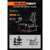 Leg Extension and Curl Machine, Adjustable Leg Curl Machine, Seated Leg Extension and Lying Curl Machine for Home Gym, Black - 4 of 4