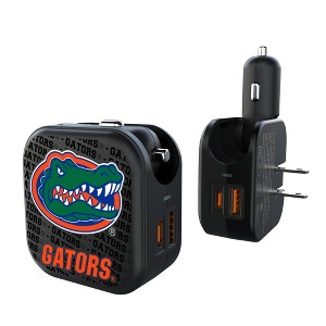 NCAA SEC Universities Text Backdrop 18-Watt 2 in 1 USB A/C Charger - 1 of 3