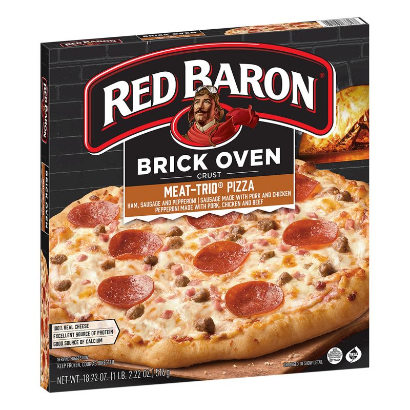 Red Baron Brick Oven Meat Trio Frozen Pizza - 18.22oz, 4 of 12