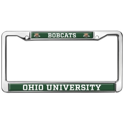 Ohio University Bobcats Full Size Standard License Plate Metal Frame