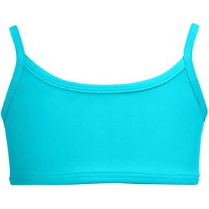 City Threads USA-Made Girls UPF 50+ Bikini Swim Top - 1 of 4