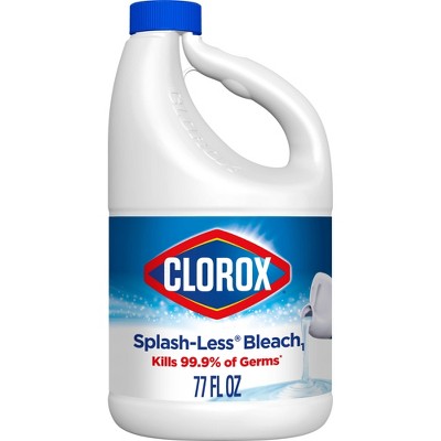 Clorox Splash Less Liquid Bleach Regular 77oz Target