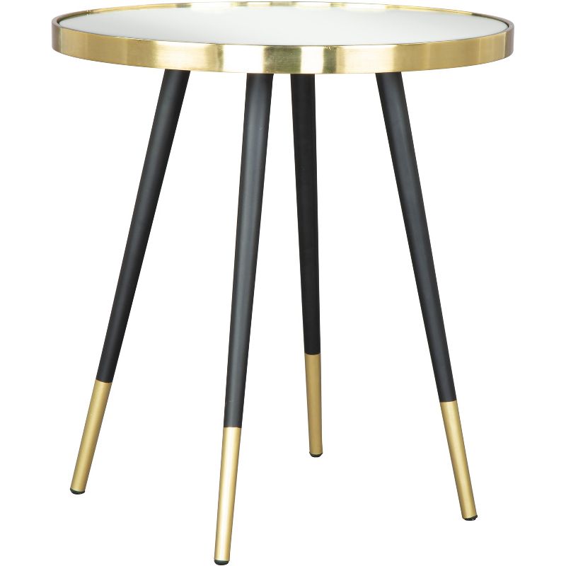 Jonathan Side Table Glass Gold - ZM Home, 1 of 12