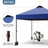 Garvee 10'x10' Outdoor Canopy Tent with Sidewall, Pop up Canopy with Vented Roof, Portable Instant Camping Beach Canopy Tents - 2 of 4