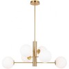 Artcraft Lighting Bonita 6 - Light Chandelier in  Brass - 3 of 4