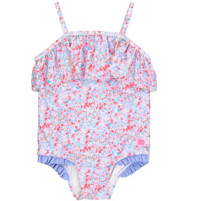 RuffleButts Girls Single Ruffle One Piece