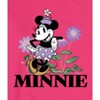 Men's - Disney - Vintage Minnie Mouse Flowers Graphic Fleece Sweatshirt - 2 of 4