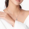 EVERLY JEWELRY | Sterling Silver Pendant with Gemstone and Created Gemstone – Multiple Stone Options - 4 of 4