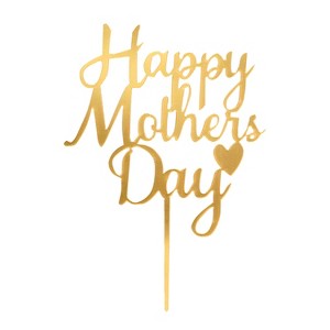 O'Creme Gold 'Happy Mothers Day' Cake Topper - 1 of 2
