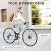 YONWAY Road Bike - Lightweight Aluminum Frame 700C Wheel, 7-Speed System, Flat Handlebar, Disc Brakes for Commuting and Rides for Men, Women, Juniors - 2 of 4