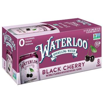 Waterloo Black Cherry Sparkling Water - 8pk/12 fl oz Cans