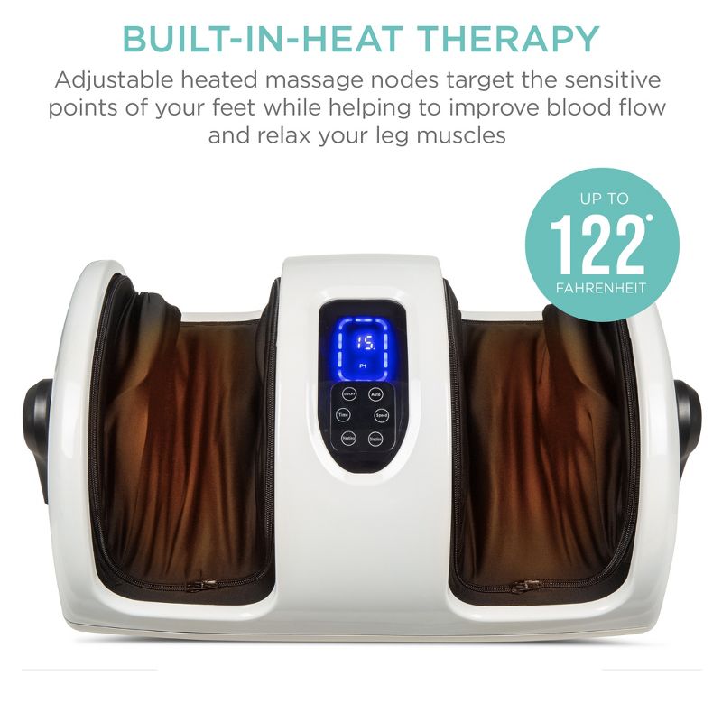Best Choice Products Foot Massager Machine, Therapeutic Reflexology Massager w/ High-Intensity Rollers, 4 of 12