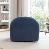 SEYNAR Modern Teddy Upholstered 360 Degree Swivel Armchair with Metal Base - 4 of 4