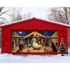 Christmas Nativity Garage Door Banner Decoration Large Garage Door Cover Scene Decal Xmas Holiday Outdoor Wall Photo Props 7x16 ft - 4 of 4